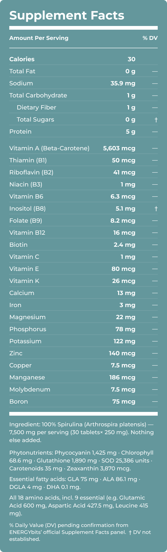 BEAUTYbits® Spirulina