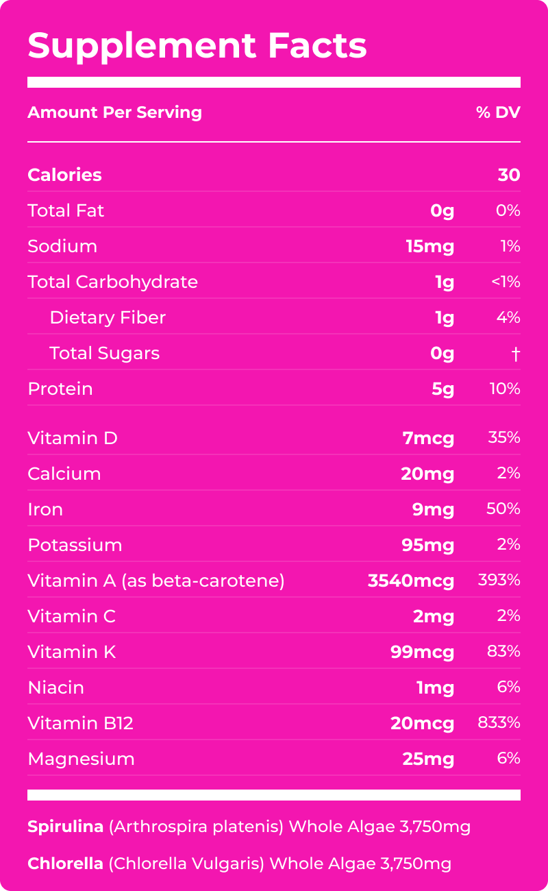 VITALITYbits® Spirulina/Chlorella