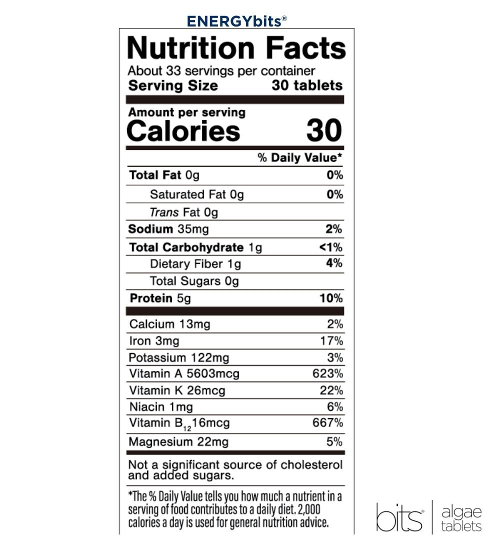 ENERGYbits® Spirulina | Large Bag - ENERGYbits