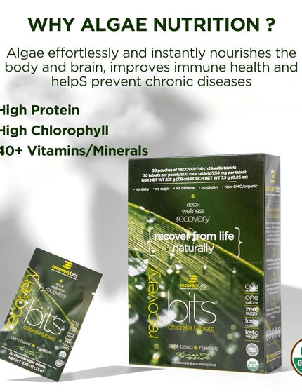RECOVERYbits® Chlorella | Large Box - ENERGYbits