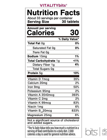 VITALITYbits® Spirulina/Chlorella | Large Bag - ENERGYbits