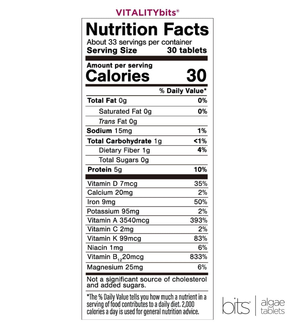 VITALITYbits® Spirulina/Chlorella | Large Bag — imagen 9