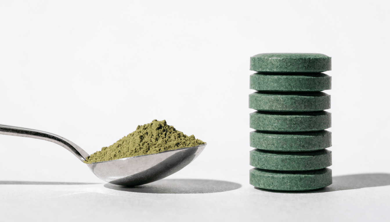 How Many Spirulina Tablets Equal a Teaspoon of Powder? - ENERGYbits
