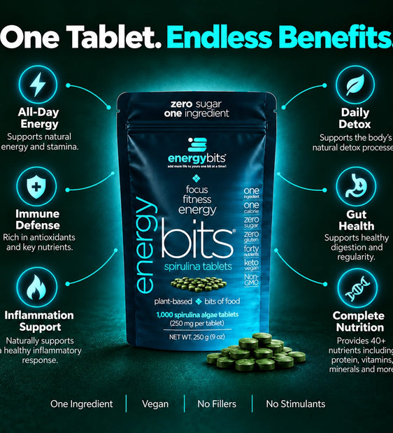 ENERGYbits® Spirulina | Large Bag