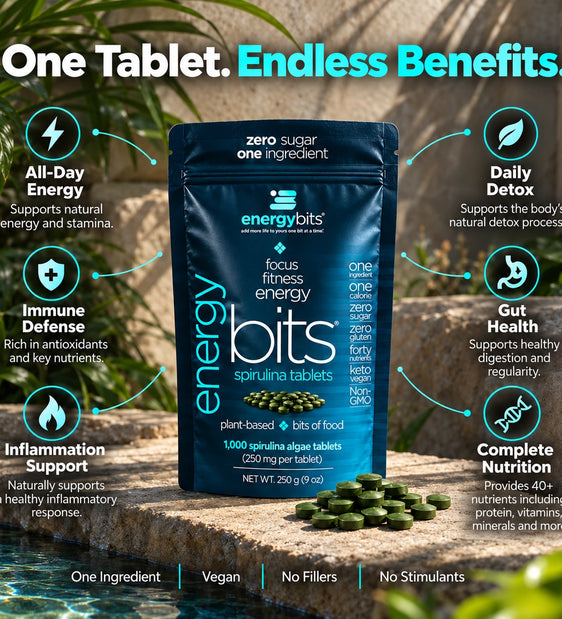 ENERGYbits® Spirulina | Large Bag