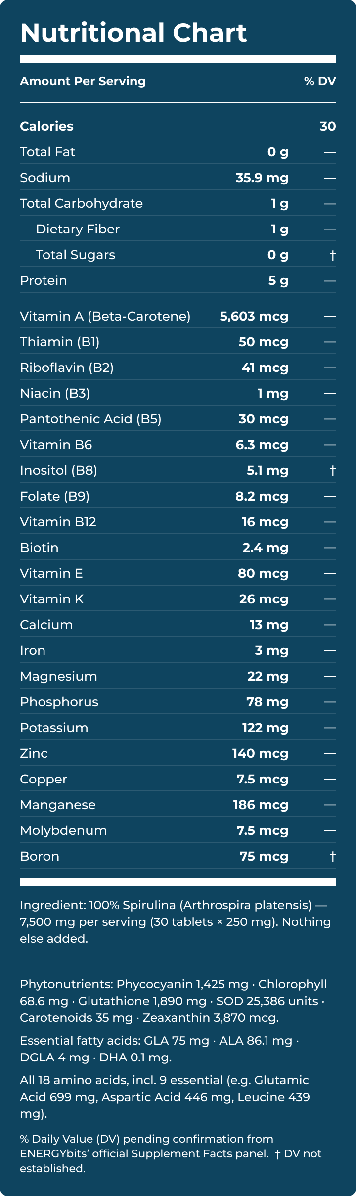 ENERGYbits® Spirulina