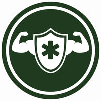 Logo with a bowl of greens symbolizing natural health, nutrition, and benefits of chlorella tabs.