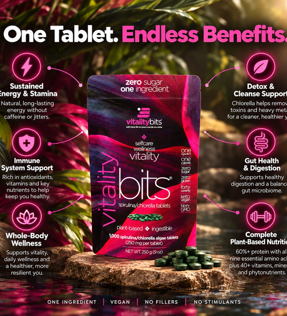 VITALITYbits® Spirulina/Chlorella | Large Bag