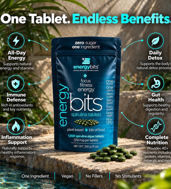 ENERGYbits® Spirulina | Large Bag - ENERGYbits