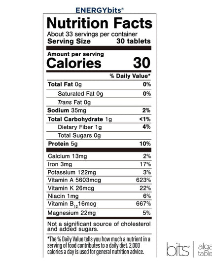 ENERGYbits® Spirulina | Large Bag - ENERGYbits