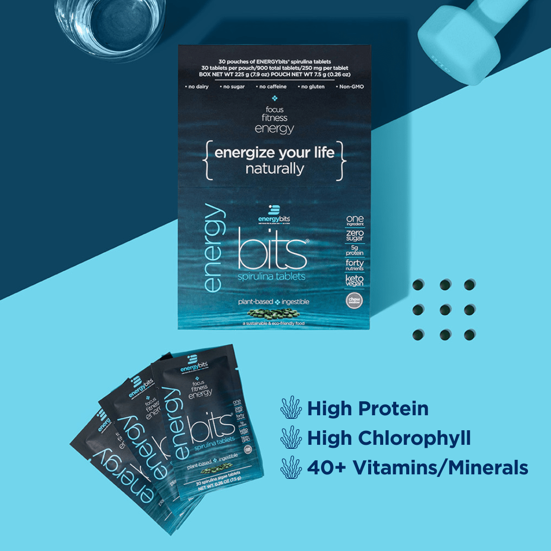 ENERGYbits® Spirulina | Large Box — imagen 5
