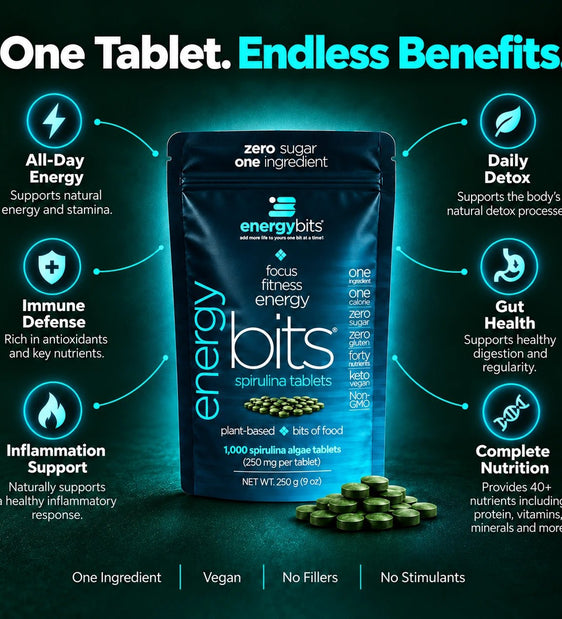 ENERGYbits® Spirulina | Large Box - ENERGYbits