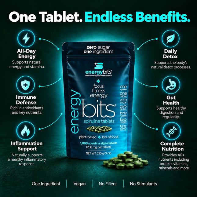 ENERGYbits® Spirulina | Large Box - ENERGYbits