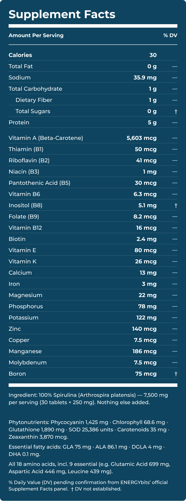 ENERGYbits® Spirulina