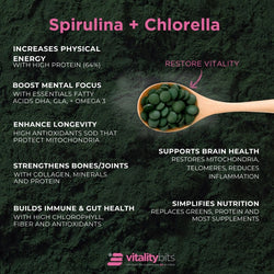 VITALITYbits® Spirulina/Chlorella | Large Bag — imagen 3