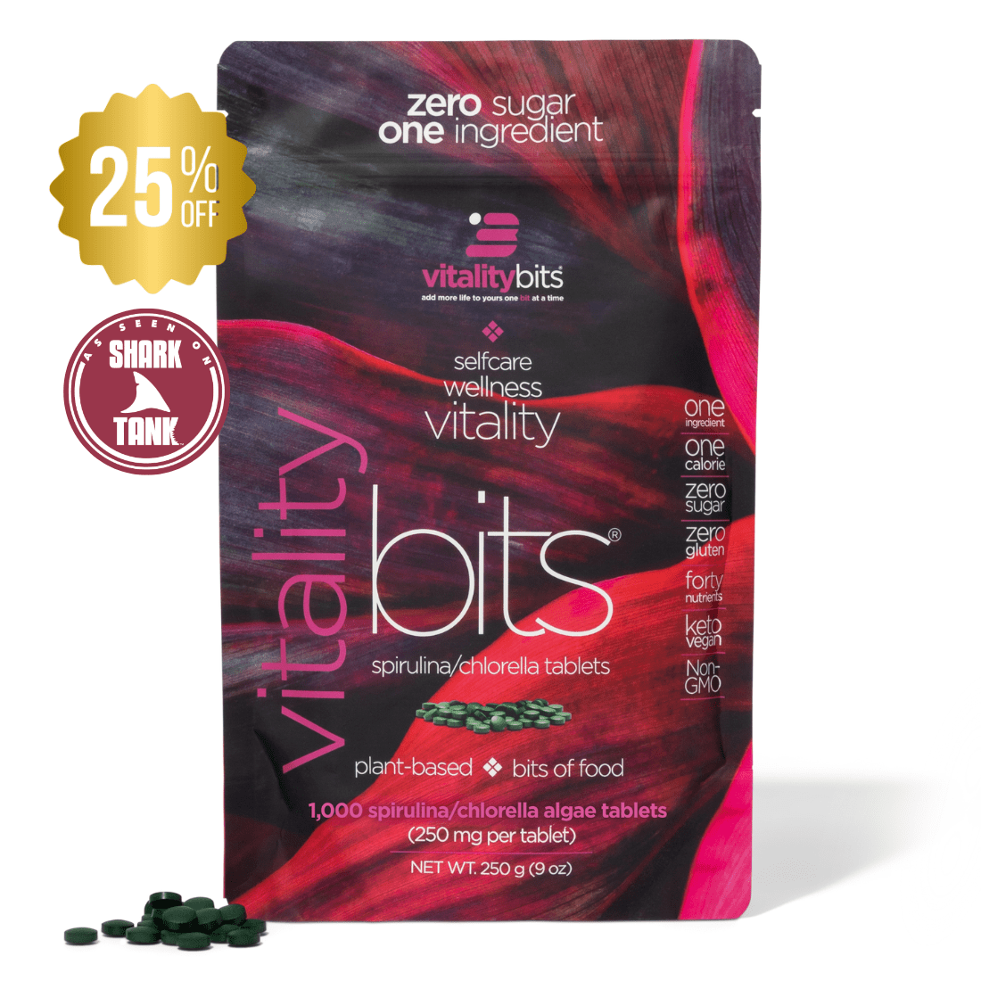 VITALITYbits® Spirulina/Chlorella | Large Bag — imagen 1