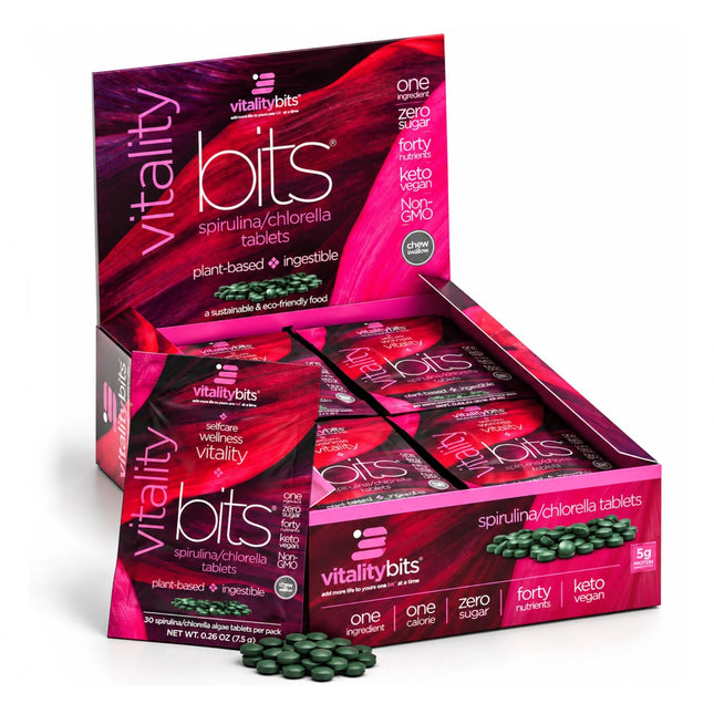 VITALITYbits® Spirulina/Chlorella | Large Box - ENERGYbits