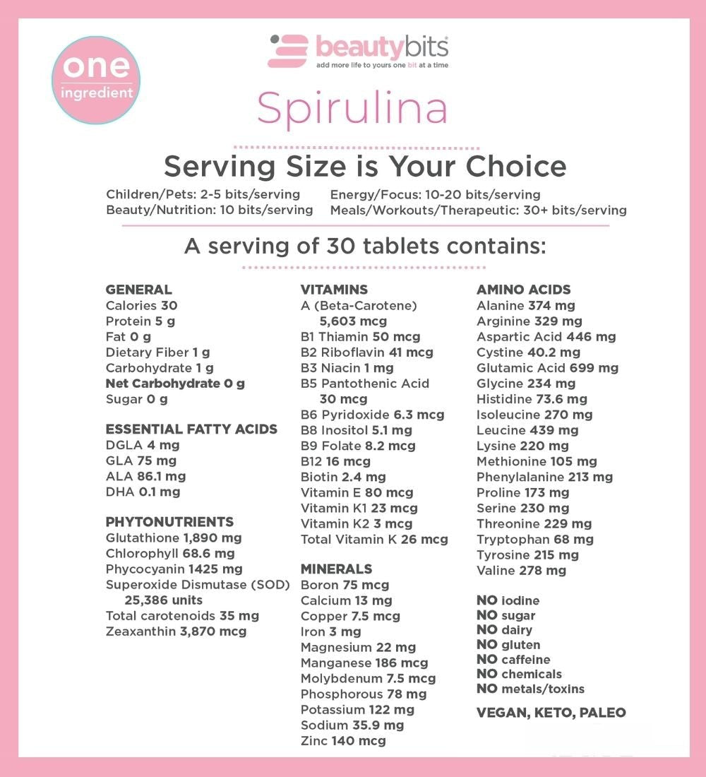 BEAUTYbits® Spirulina | Large Box — imagen 5