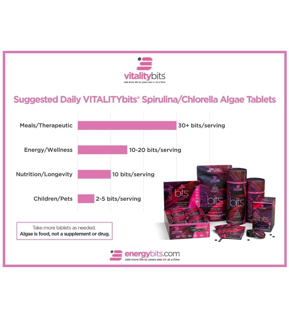 VITALITYbits® Spirulina/Chlorella | Large Bag — imagen 7